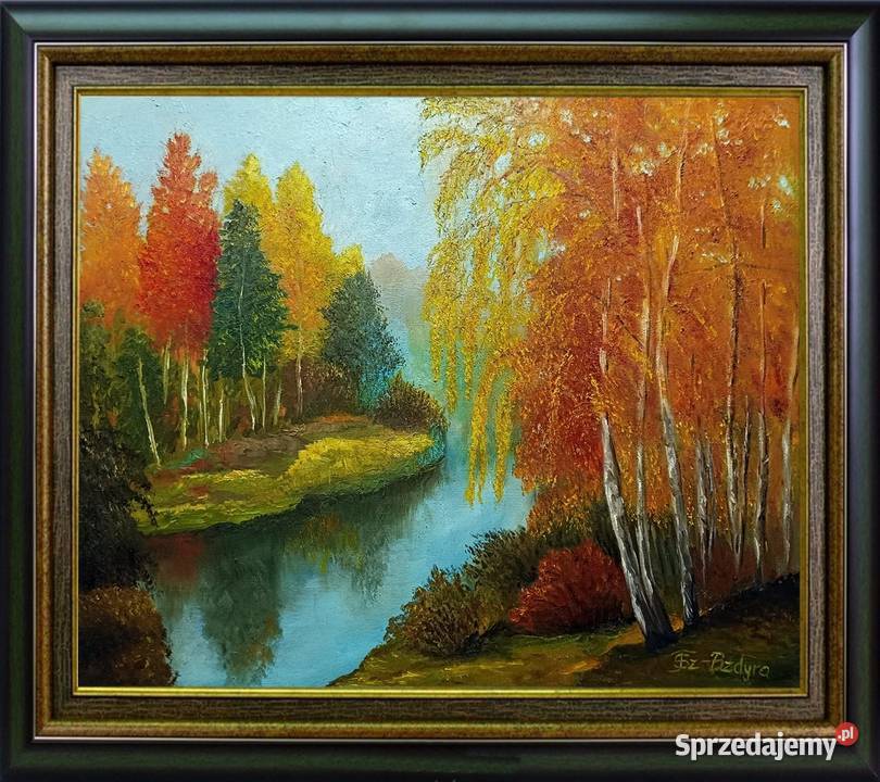 Obraz olejny Pejzaż jesienny sprzedam