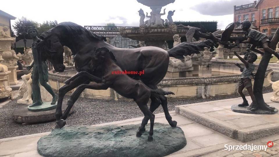 Koń Mustang z brązu Koń z brązu 11 Szczecin