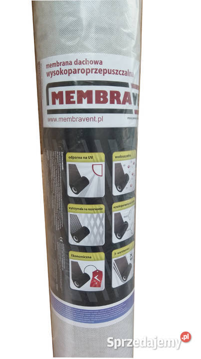 MEMBRANA DACHOWA Folia dachowa 15m x50mb 75m2 Dom i Ogród Myślenice sprzedam