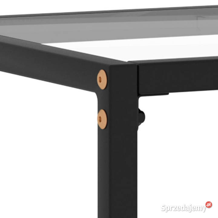 Stolik konsolowy przezroczysty 80x35x75 szkło Warszawa