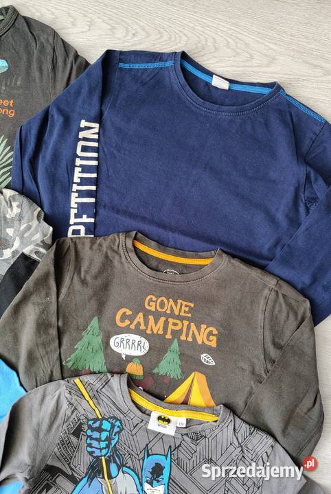 Zestaw 6 bluzek tshirtów 134 z długim rękawem Dla Dziecka Ustka sprzedam