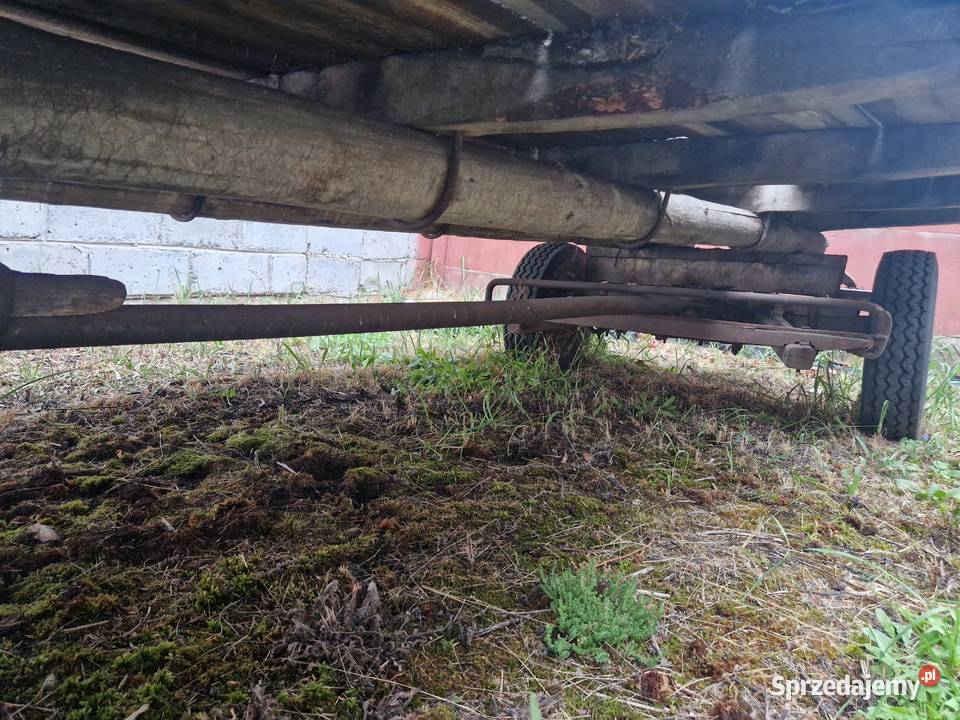 wóz do ciągnika traktora platforma płaski Dawidy Bankowe