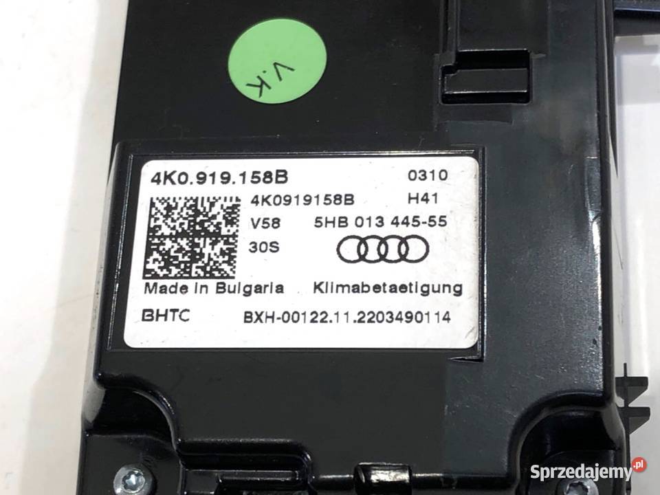 PANEL STEROWANIA NAWIEWU KLIMATYZACJI TYŁ AUDI