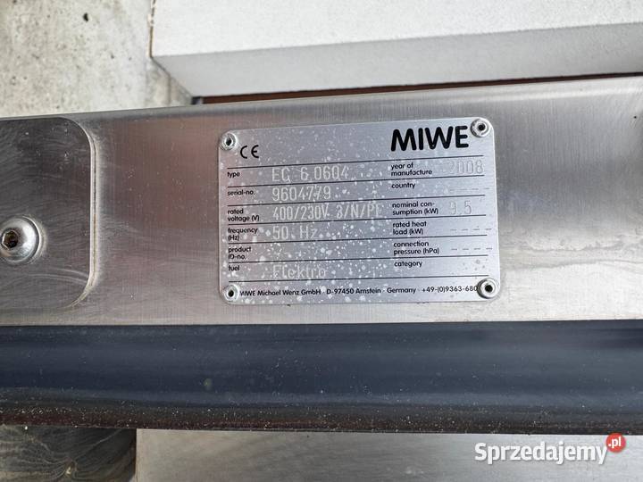Piec sklepowy MIWE Typ EC 60604 Skierniewice sprzedam