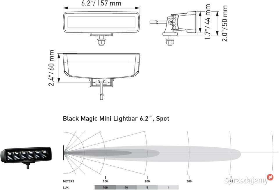 Zestaw 2x Reflektor DALEKOSIĘŻNY lampa HELLA LED uniwersalne Pasłęk