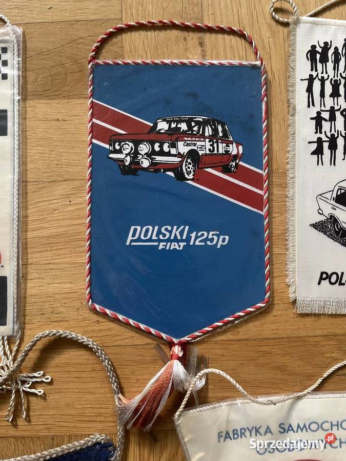 Polski Fiat 125p FSO 125p proporczyk Gadgety motoryzacyjne sprzedam
