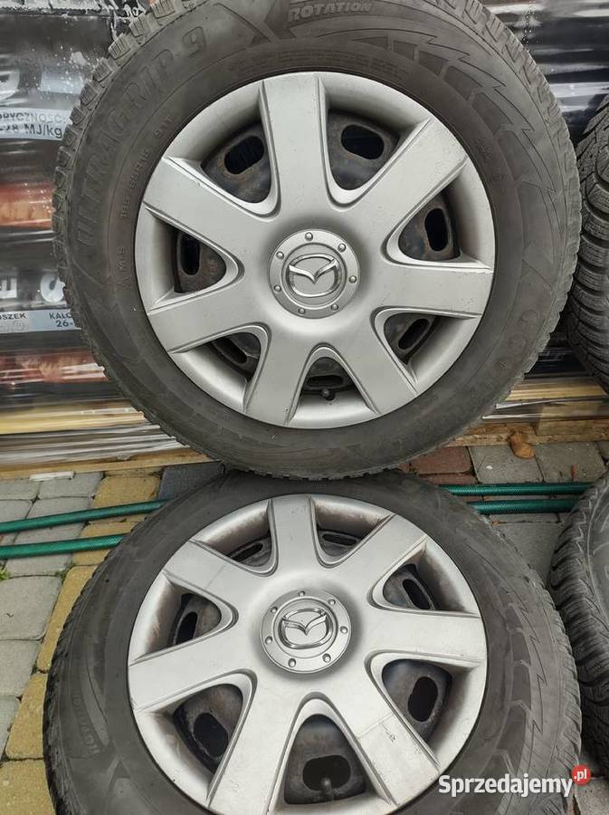 Kołafelgi z oponami zima mazda 6 2006r 5x1143 Mazda OE Felgi Szpetal Górny