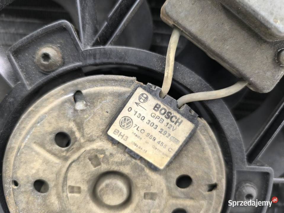 PAS PRZEDNI CHŁODNICE VW TOUAREG 25 7L0121203F Wentylatory chłodnic klimatyzacji