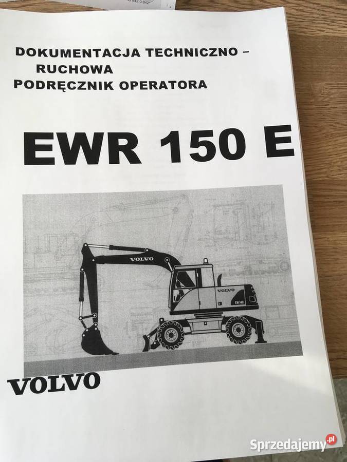 dtr instrukcja obsługi koparka volvo ewr150e i Szczecin