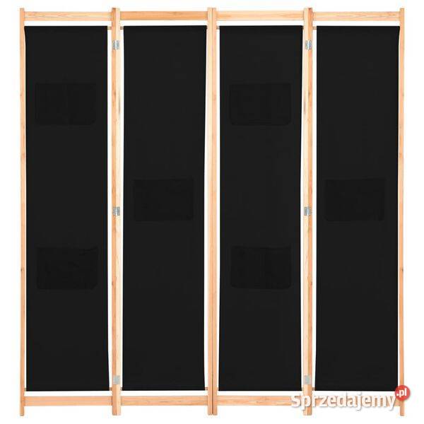 vidaXL Parawan 4panelowy czarny 160x170x4 Warszawa