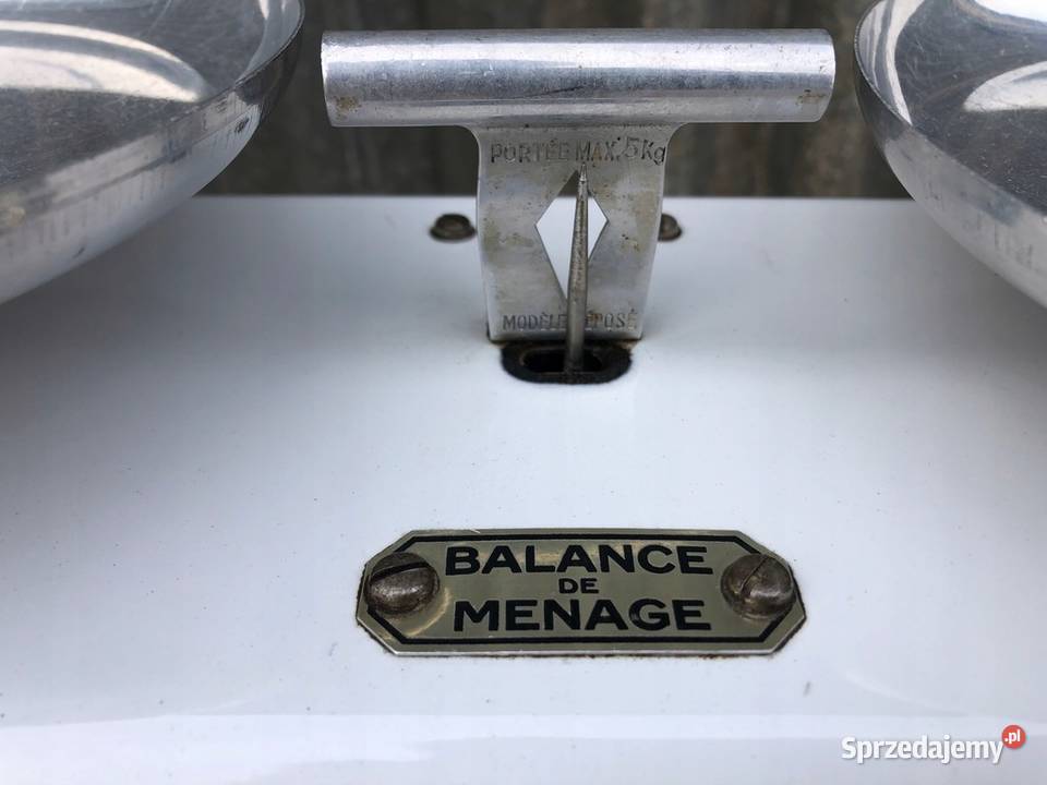Waga balance de menage szalkowa z odważnikami 5