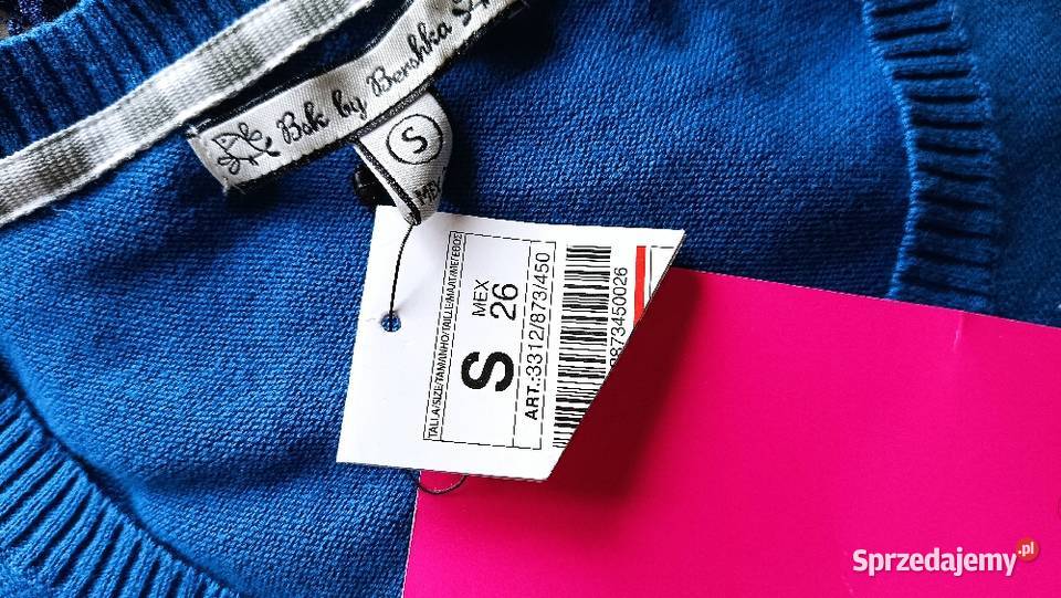 Bershka niebieski sweter S Białystok