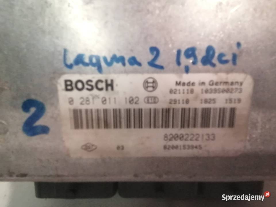 sterownik 8200222133 Renault 19dci Laguna 12 Piotrków Trybunalski