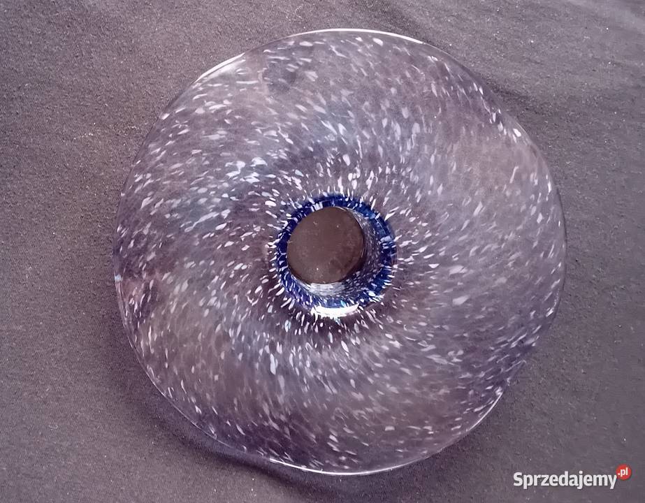 Świecznik z kołnierzem Lorenzo Art Glass wielkopolskie Koźminek