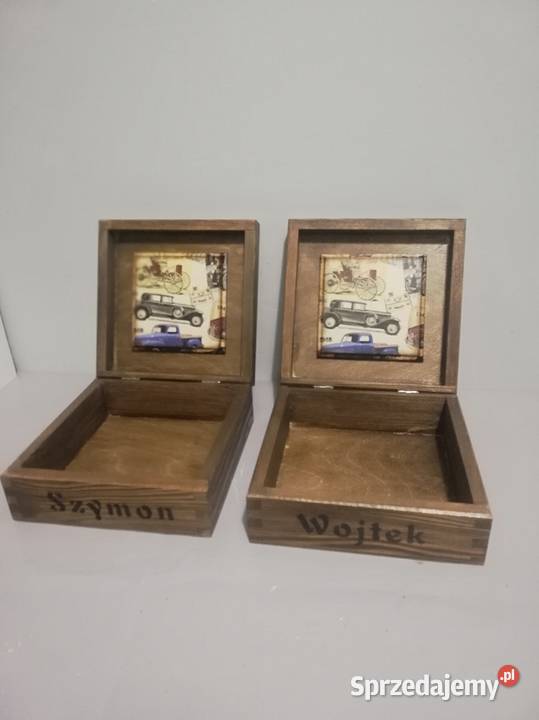 Szkatułka retro stare samochody decoupage Kędzierzyn-Koźle