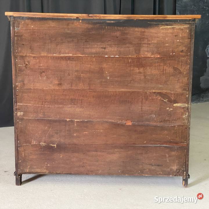 Klasyczna komoda lite drewno 2 szuflady 122cm