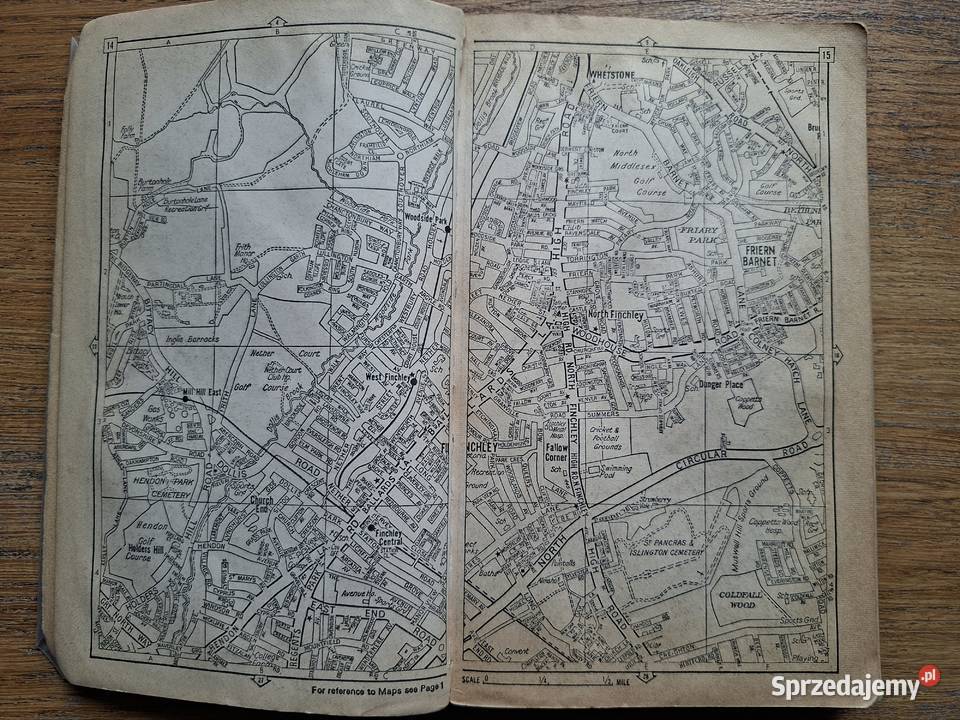 GeoGraphers A to Z London atlas and index j ang Mapy i przewodniki Kraków sprzedam