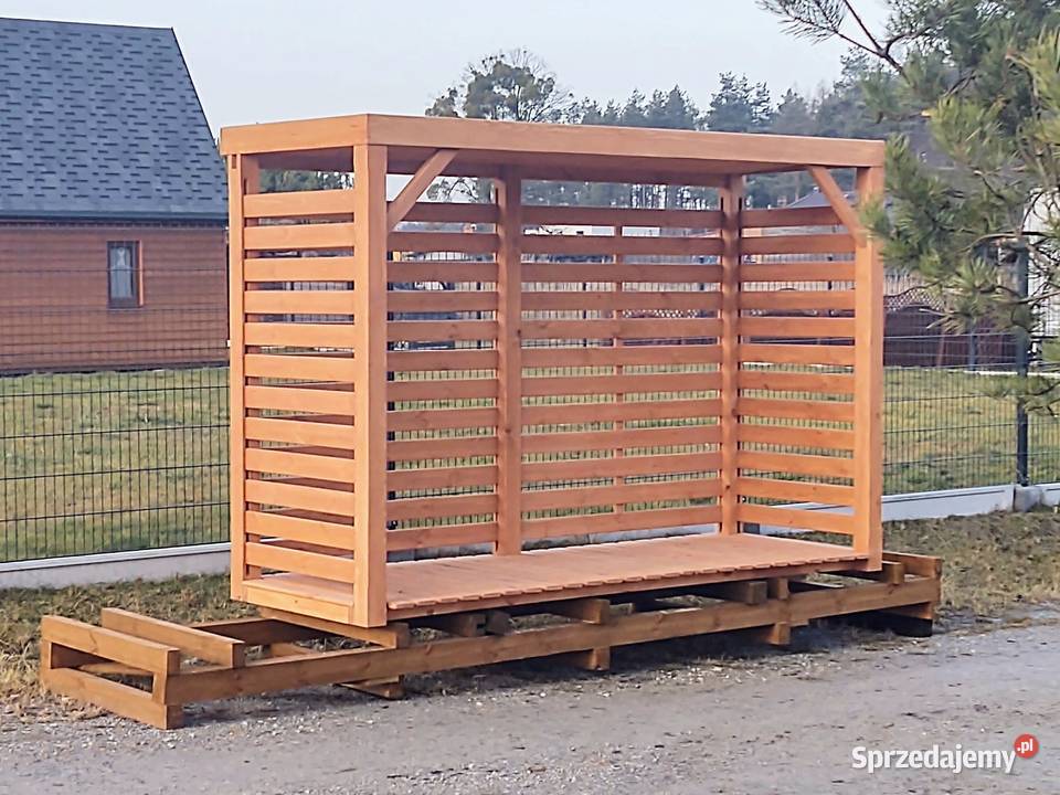 Drewutnia poszerzana 314 x 11m z dachem prostym Kalety