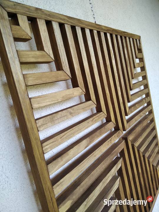 3D obraz z drewna ażurowy dekoracja kolor dąb 70 Dekoracje i ozdoby Dekoracje i ozdoby