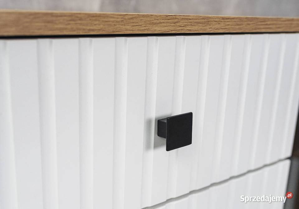 Meblościanka SL LAMELE artisan biały