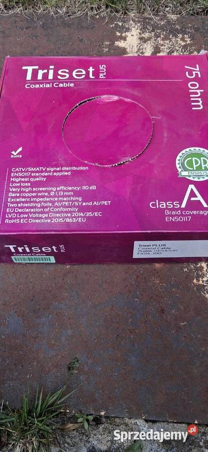 przewod koncentryk triset plus coaxial 75 ohm en