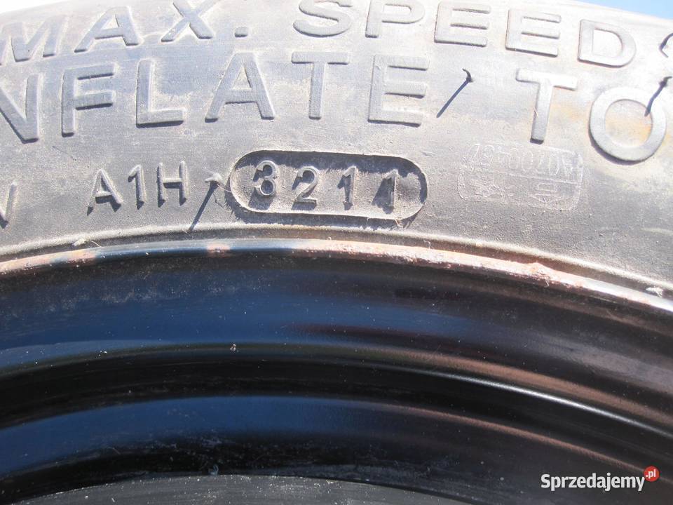 GOLF AUDI SEAT ALTEA koło dojazdowe 1257016 96M
