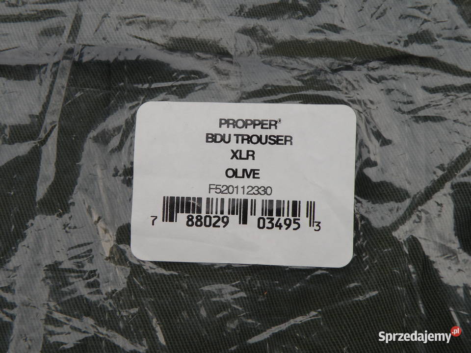 Spodnie BDU PROPPER olive NYCO XLarge Wrocław
