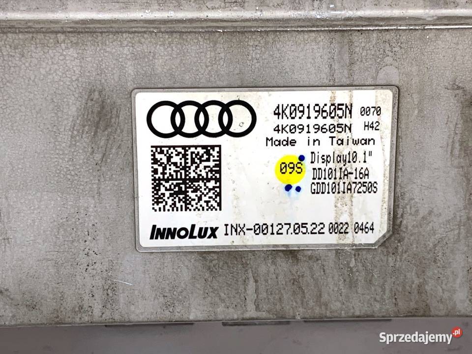 WYŚWIETLACZ AUDI A6 C8 4K0919605N EKRAN MONITOR