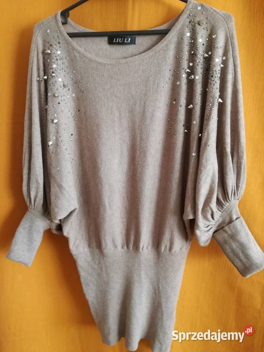 Bluzka nietoperz z ćwiekamiRozmiar L Bez wzoru Moda i Styl Łódź