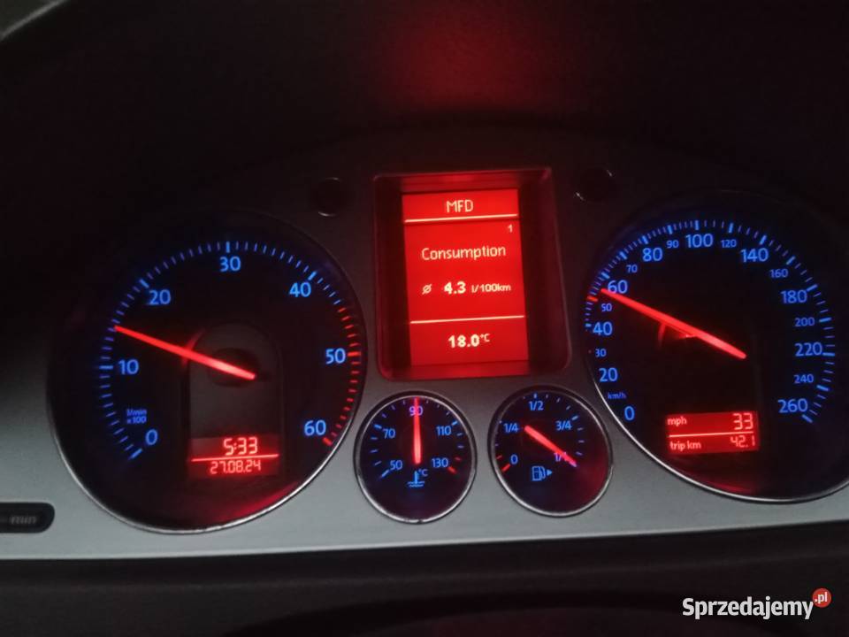 VW Passat B6 19tdi kombi BT i OC fajna wersja Kraków