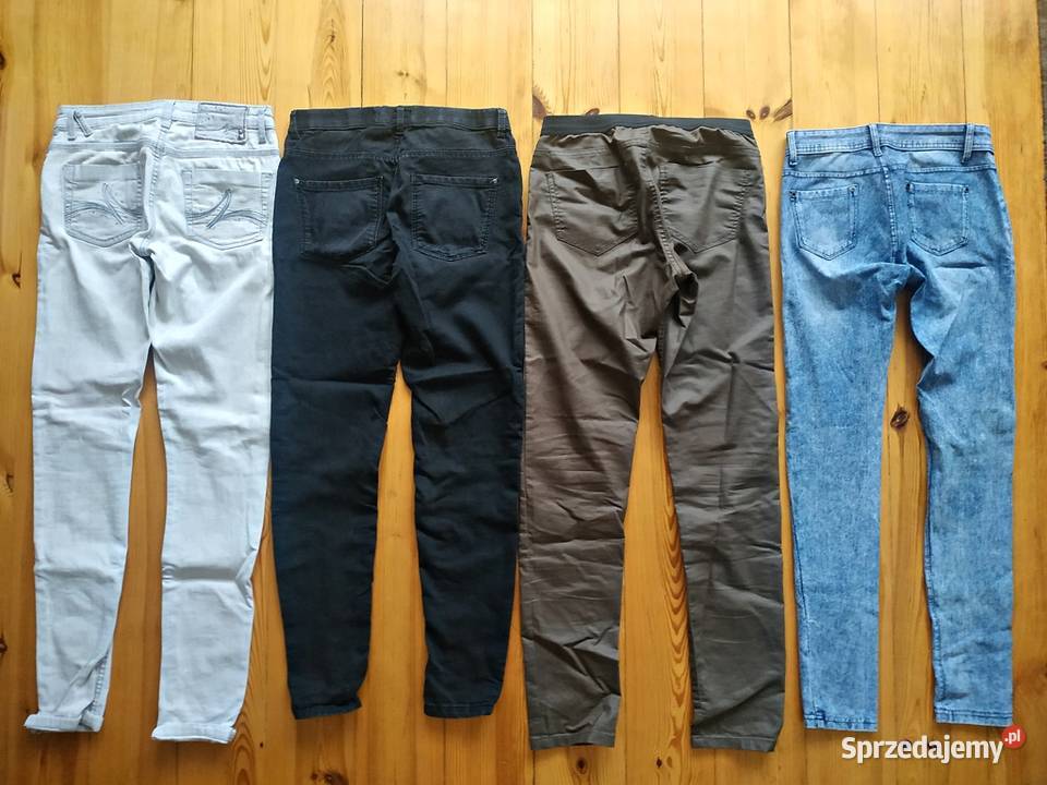 Spodnie jeansowe 36 damskie 20par2koszule Spodnie Konin