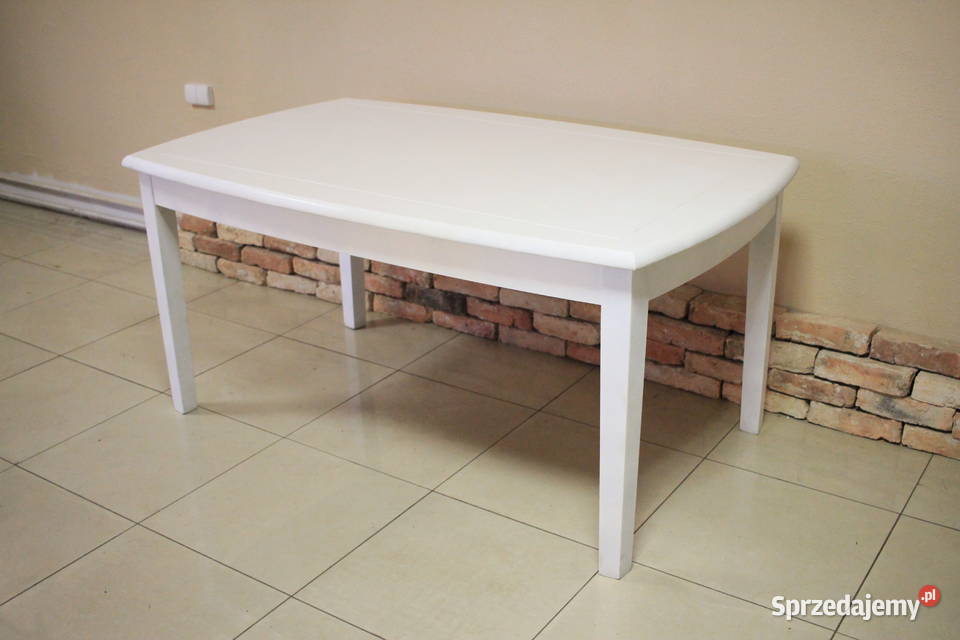 Komplet stołów dwie sztuki piękny biały kolor Stoły, krzesła, biurka