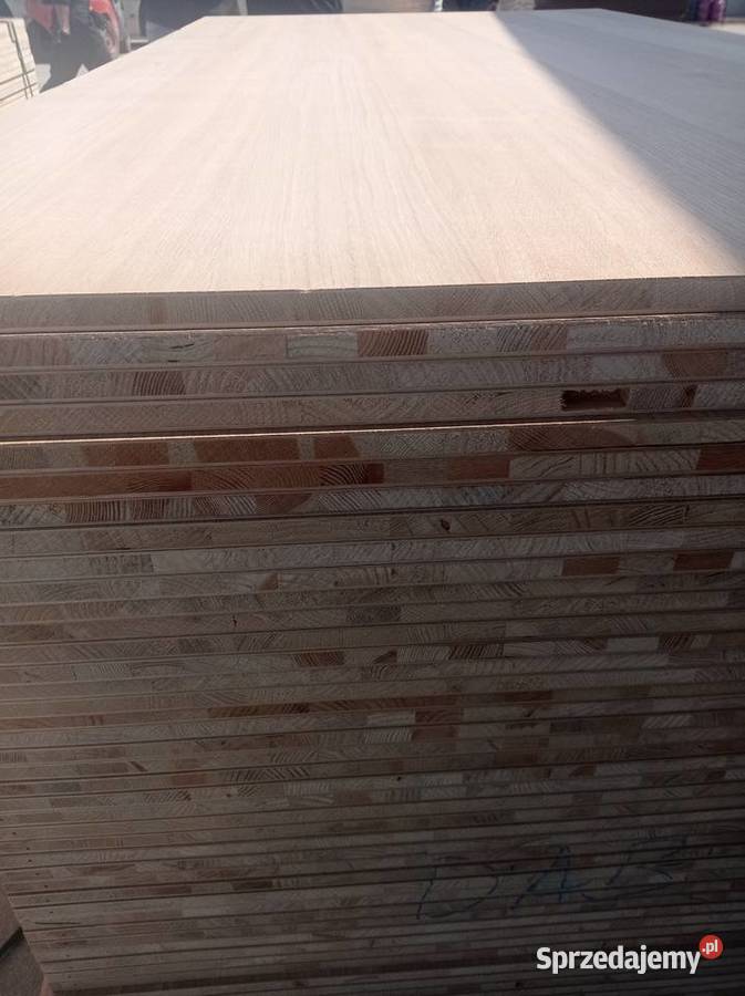 Płyta stolarska fornir DĘBOWY 19mm 2500x1250mm wielkopolskie Brzeźno sprzedam