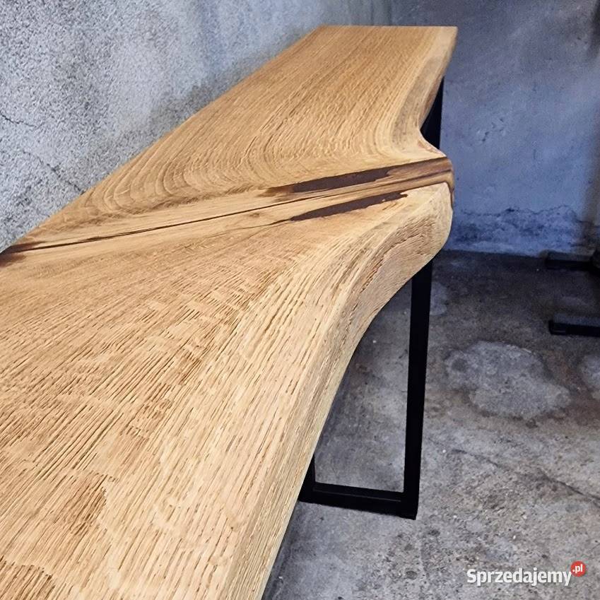 Konsola loft BLAT DĘBOWY NA WYMIAR naturalna Konsole warmińsko-mazurskie Bartoszyce