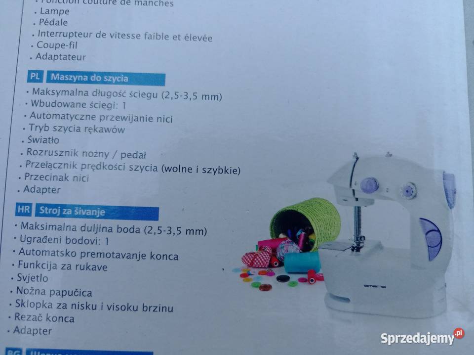 Maszyna do szycia mini domowa
