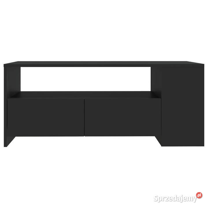 Stolik kawowy czarny 102x55x42 materiał Warszawa