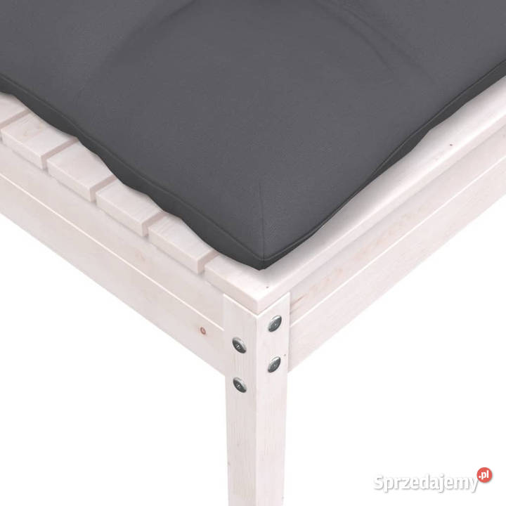 2osobowa sofa ogrodowa z poduszkami biała drewno mazowieckie Warszawa sprzedam