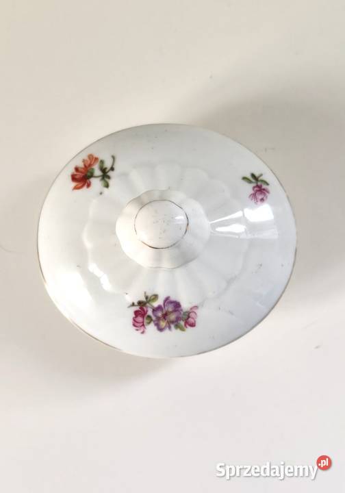 Porcelanowa przykrywka do cukiernicy czajniczka śląskie Ruda Śląska