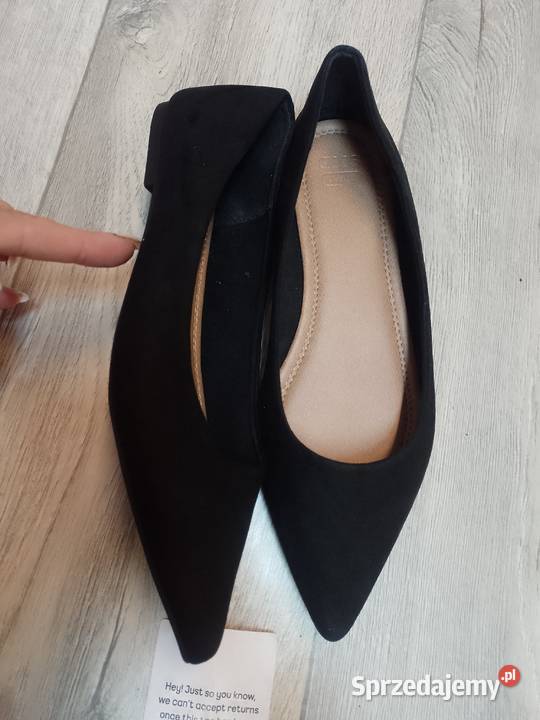 42 ASOS Design Czarne baleriny wieczorowe z Kraków