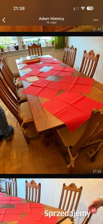 Stół kuchenny plus krzesła komplet drewniany Lublin sprzedam
