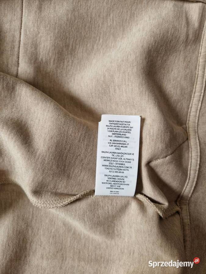 Nowa beżowa bawełniana bluza rozpinana z Bez wzoru Bibice sprzedam