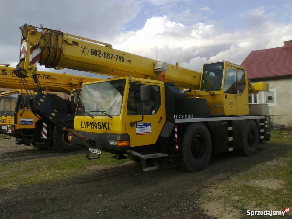 Prace ziemne Koparka wywrotka piasek żwir Wałcz