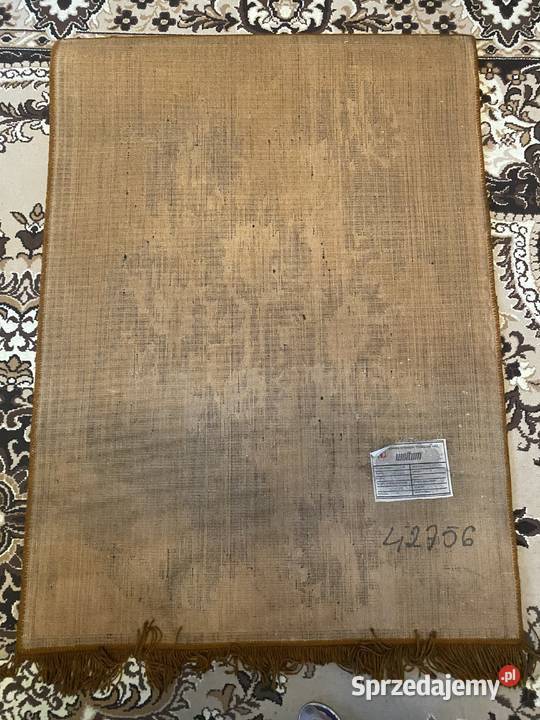 Duży dywan ścienny PRL Słoneczniki 146x100 Antyki Tomaszów Mazowiecki