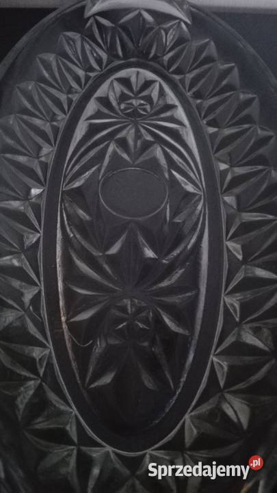 Półmisek rivierka stare szkło PRL sygnatura podlaskie Warpechy Stare