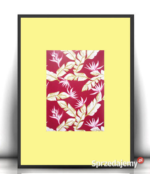boho plakat A4 mały plakat do przedpokoju liście
