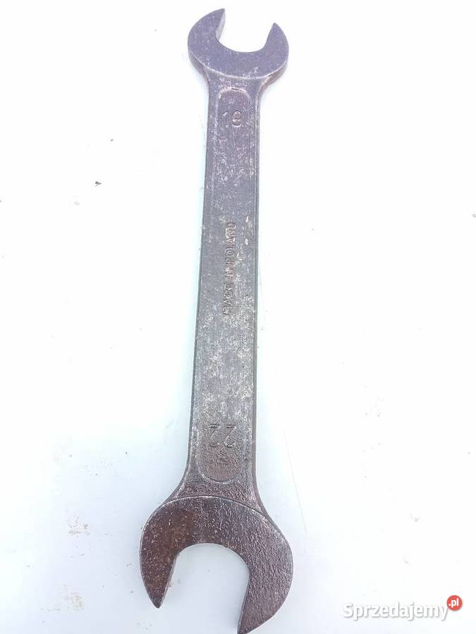Klucz płaski 19 22 PRL made in Poland Milejewo sprzedam
