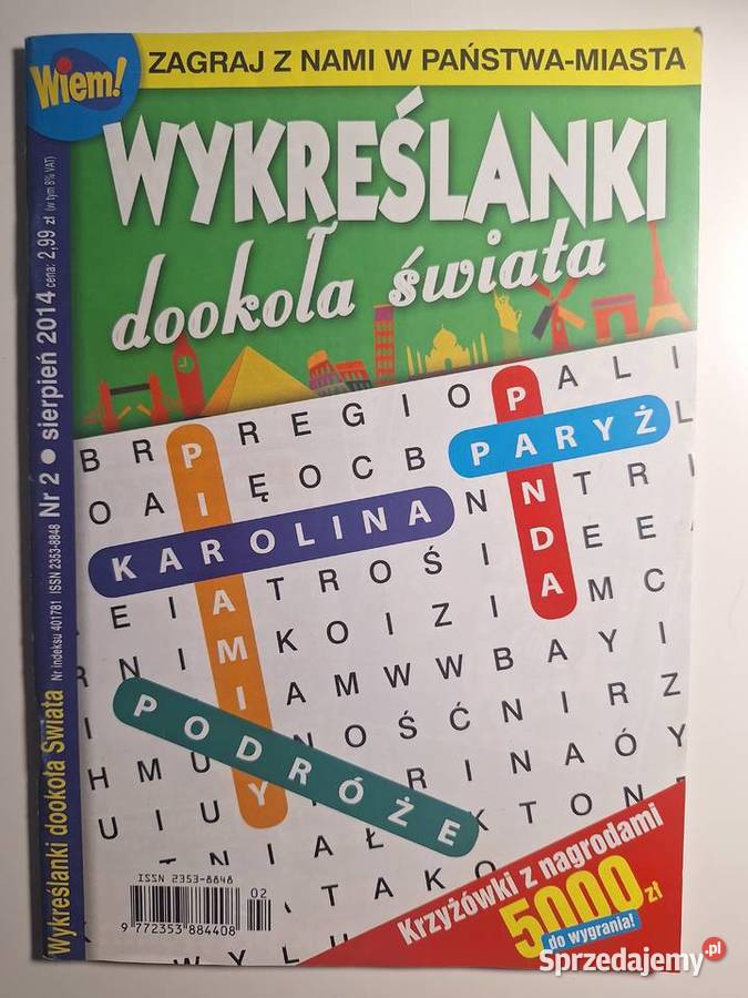 Wykreślanki dookoła świata Fascynująca podróż Warszawa