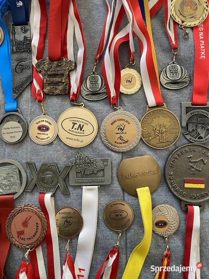 Medale sportowe różne 70 sztuk sprzedam