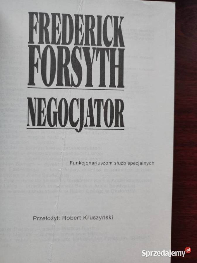 Negocjator Frederick Forsyth Kielce