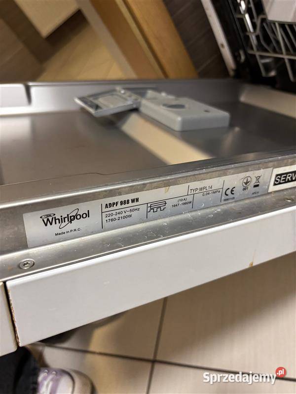 Zmywarka wolnostojąca Whirlpool wolnostojące Białystok sprzedam